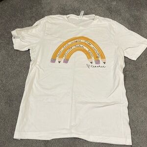 Teacher T-Shirt in White L